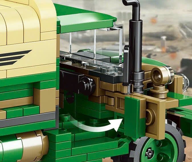  Đồ chơi lắp ráp : Bộ mô hình xe quân sự, 435 chi tiết, 6ages+, No. C0892 