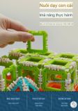  Đồ chơi giáo dục : Bộ lắp ghép Changeable Building Blocks 288 chi tiết, 3ages+, No. 666-4 