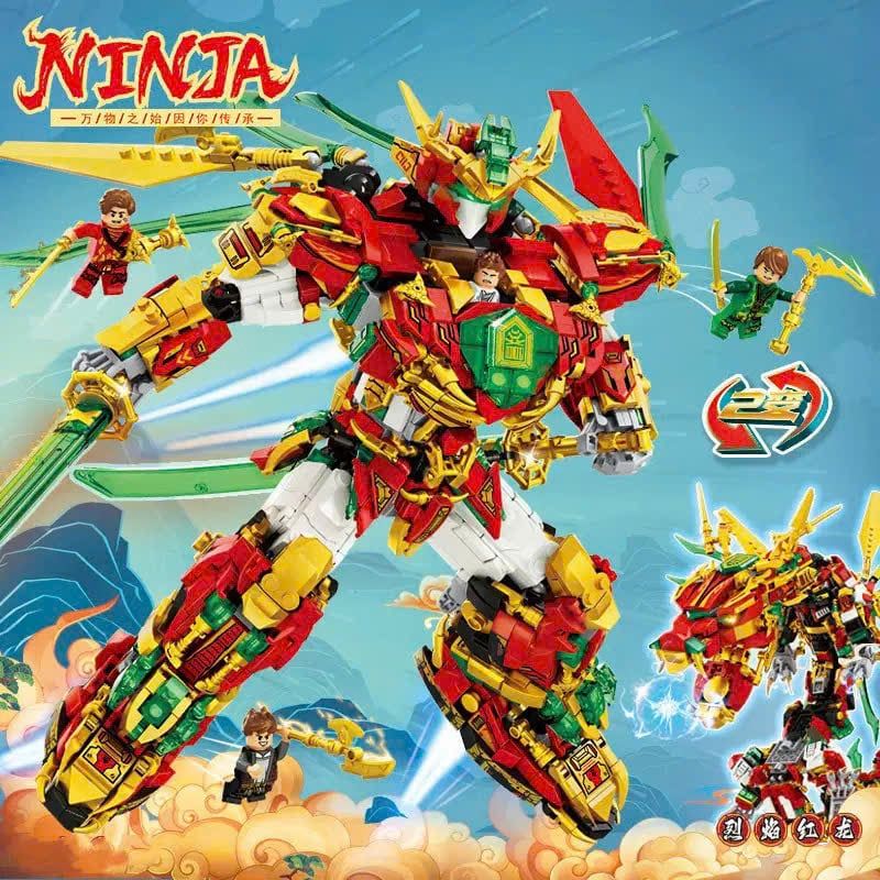  Đồ chơi lắp ráp : Bộ Lắp Ráp Robot Ninja Biến Hình 2 Trong 1 – Hơn 1600-2000 Chi Tiết, 6ages+, No. 68215, 68235, 68255 