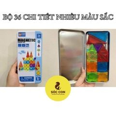  Đồ chơi giáo dục : Bộ xếp hình nam châm Magnetic Tiles – STEM sáng tạo, 36-42 chi tiết, 3ages+, No. A053,A054 