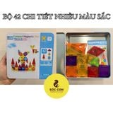  Đồ chơi giáo dục : Bộ xếp hình nam châm Magnetic Tiles – STEM sáng tạo, 36-42 chi tiết, 3ages+, No. A053,A054 
