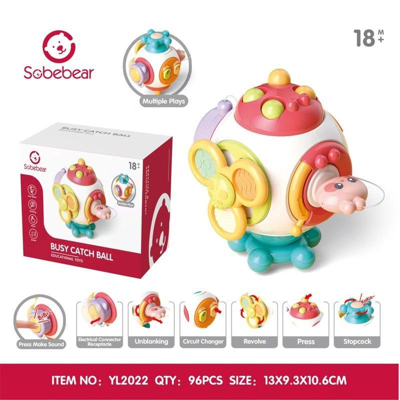  Đồ chơi giáo dục : Bé Tập Bắt Bóng (Phản Xạ, Nhận Thức, Làm Quen Với Màu Sắc) No. YL2022 BUSY CATCH BALL (18M+) 