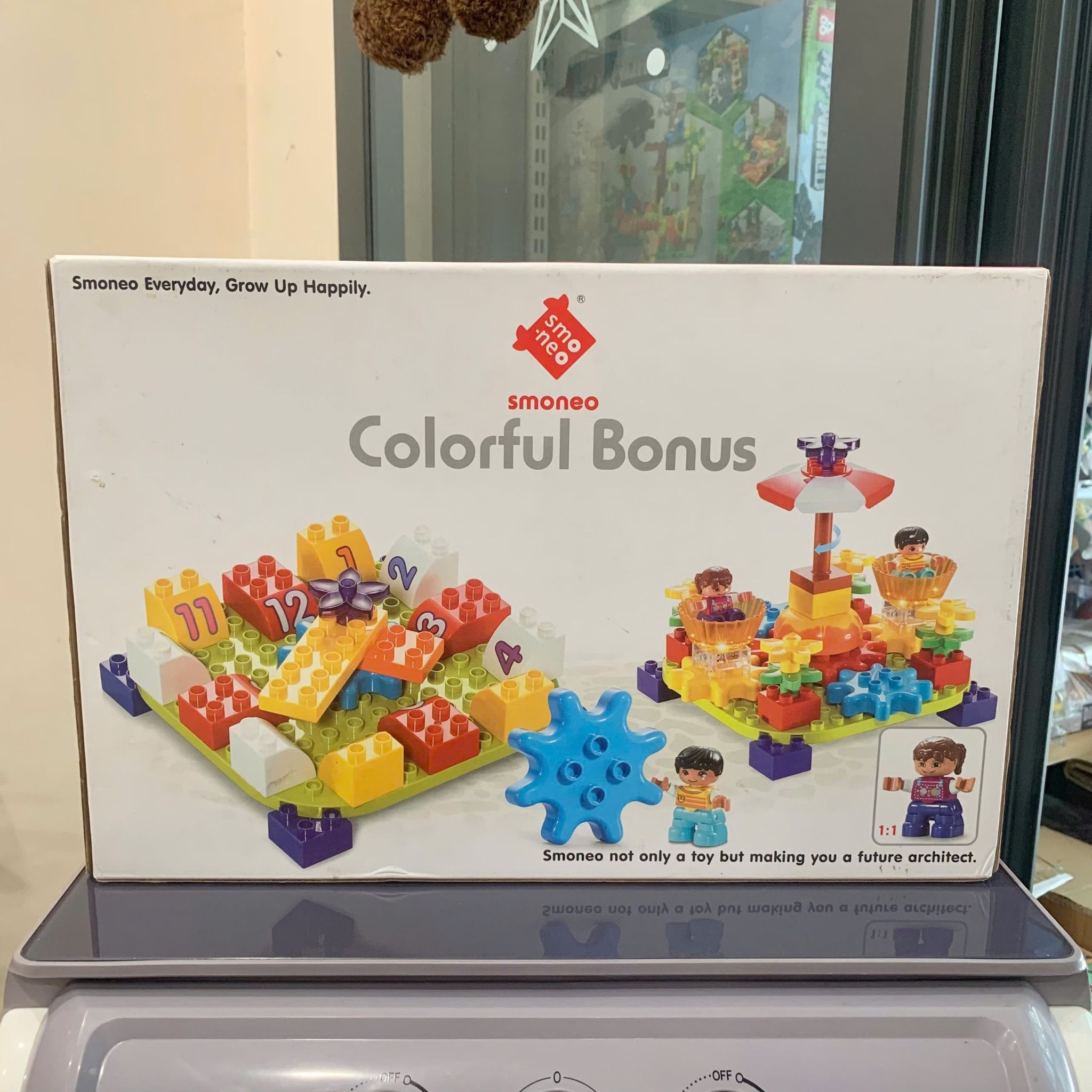  Đồ chơi lắp ráp: COLORFUL BONUS Đu Quay Dùng Pin No. 66003 49PCS Age3+ 