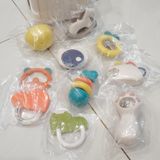  Đồ chơi trẻ em : Bộ vali kéo 10 phụ kiện xúc xắc gặm nướu vali kéo ngộ nghĩnh, cho bé trên 3 tháng tuổi No. 6661-3 