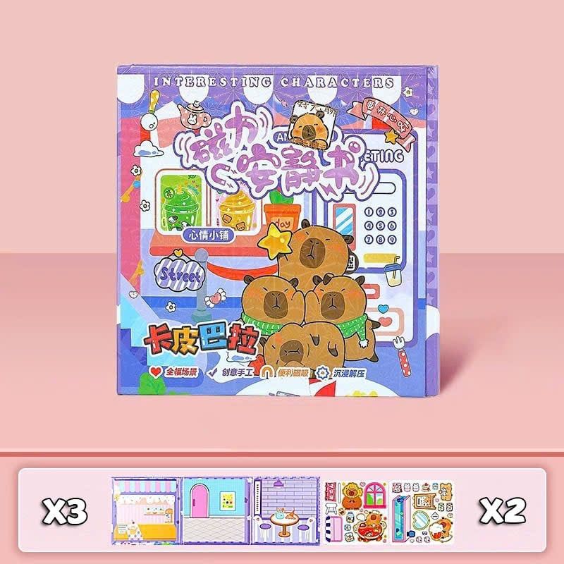  Đồ chơi Sticker Nam Châm Hoạt Hình Sanrio, Capybara, No. WH-AJS01, XXX-193, CLA-004 