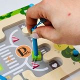  Đồ chơi giáo dục : Bảng Mê Cung Nam Châm Gỗ GagaBaby – Magnetic Activity Board, 36m+, No. MPB-25-01 