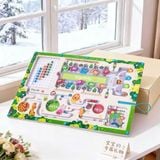  Đồ chơi giáo dục : Bảng Mê Cung Nam Châm Gỗ GagaBaby – Magnetic Activity Board, 36m+, No. MPB-25-01 