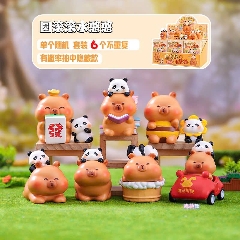  BLINDBOX CAPYBARA : Mô hình Capybara và người bạn Gấu Trúc, 15ages+, No. XJC80239 
