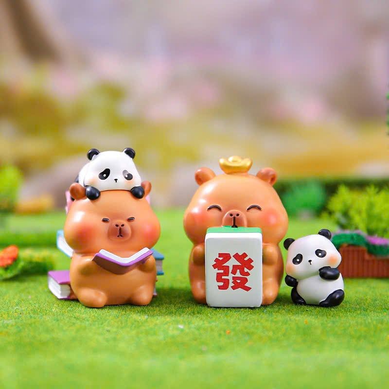  BLINDBOX CAPYBARA : Mô hình Capybara và người bạn Gấu Trúc, 15ages+, No. XJC80239 