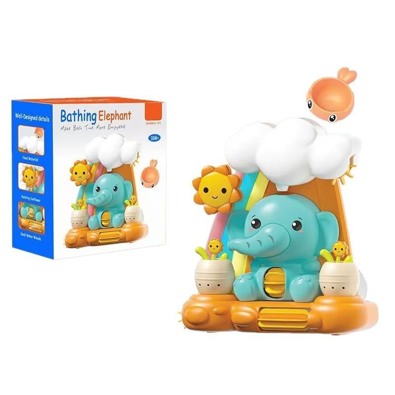  Đồ chơi nhà tắm : Chú voi trong nhà tắm Bathing Elephant – Giúp bé yêu thích giờ tắm ️, 18m+, No. 9930A 