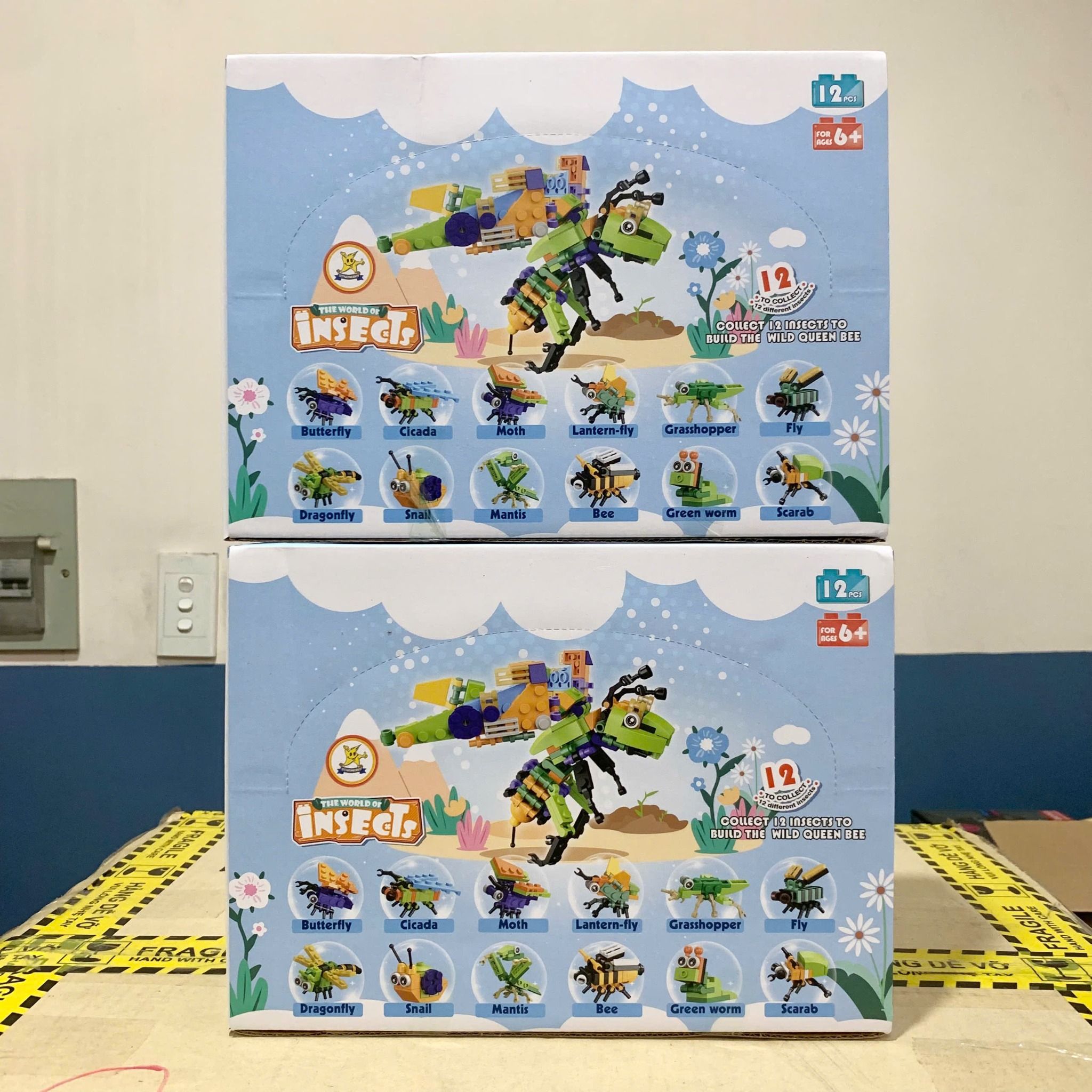  Đồ chơi lắp ráp : Bộ sưu tập lắp ráp Insect & Dinosaur – Côn trùng và Khủng long, 6ages+, No. SM195B-SM196B 