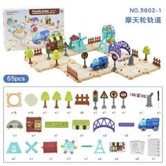  Đồ chơi vận động : Bộ lắp ghép đường ray Puzzle Maze – Building Blocks Track Car Set, 3ages+, No. 5602-1 