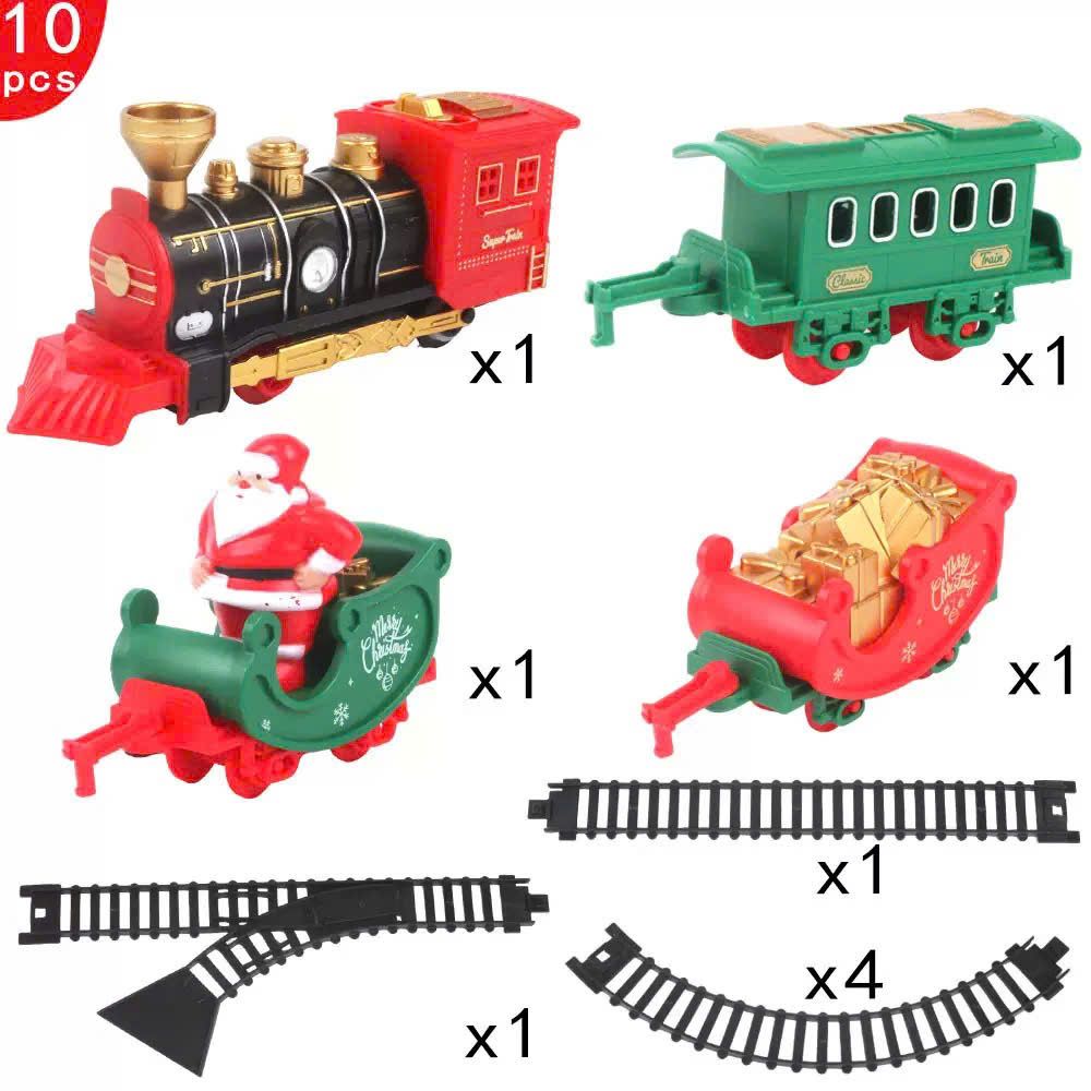  Đồ chơi vận động : Bộ đường ray toa tàu Giáng Sinh - Christmas Rail Train, 3ages+, No. 699-124A 