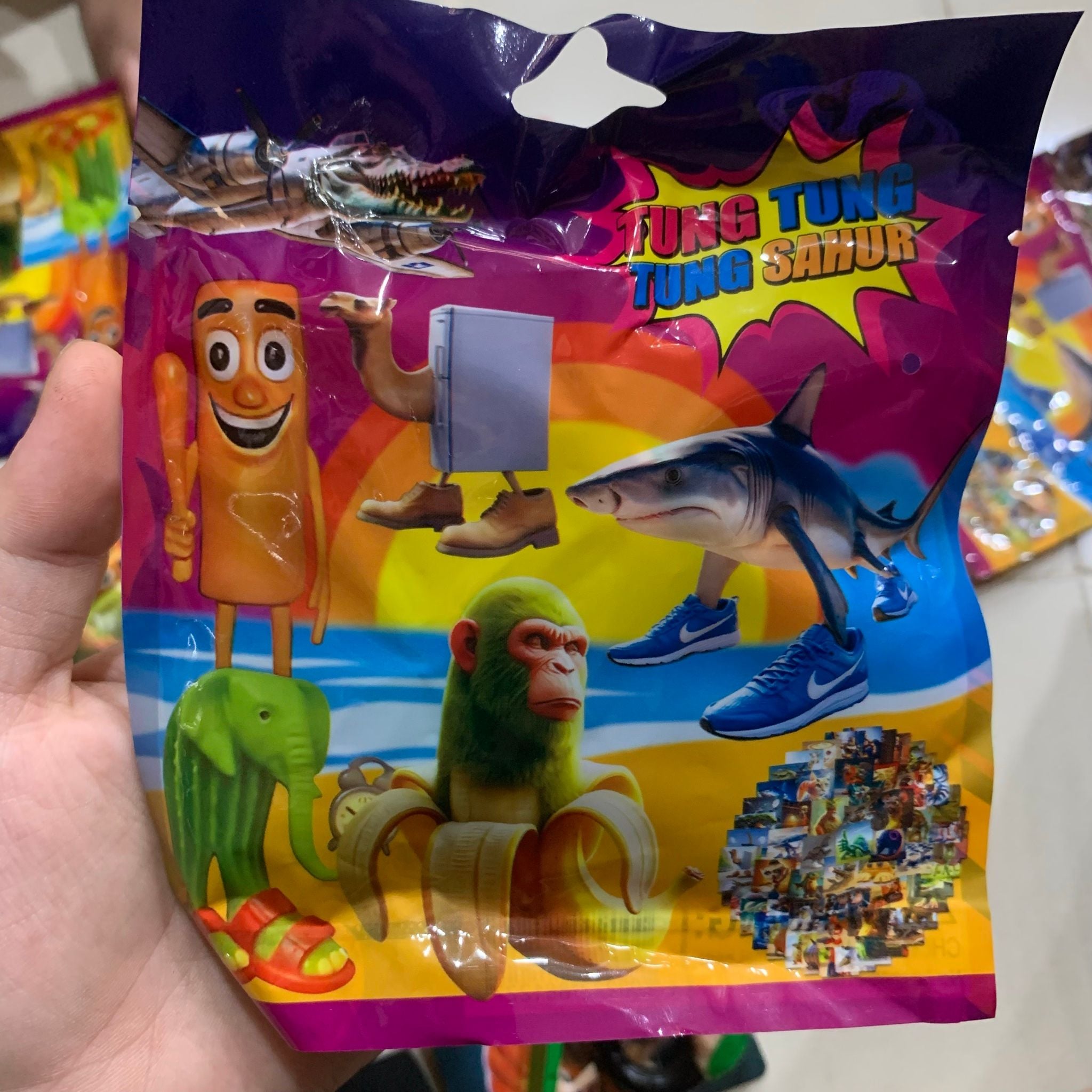  BLINDBAG : Lẻ 1 túi mù Tung Tung Sahur mô hình các nhân vật Brainrot ( BAO BÌ MỚI KHÁC THẺ BÊN TRONG ) 
