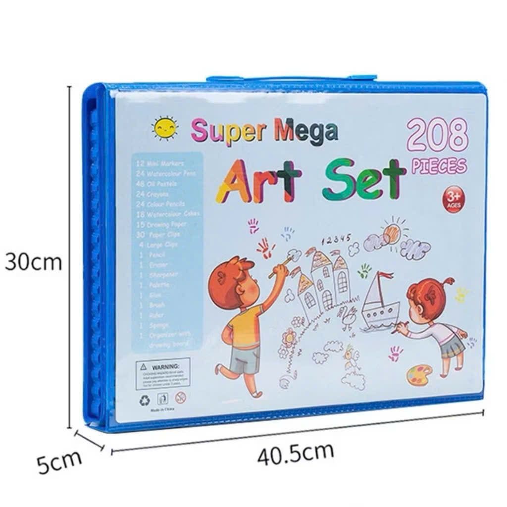  Bộ Dụng Cụ Vẽ Super Mega Art Set 208 chi tiết , 3ages+, No. 5437 