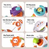  Đồ chơi vận động : Bộ đồ chơi khối bận rộn 6in1 cho bé - Busy Puzzle Hand Catch Ball, 18m+, No. 99-17 