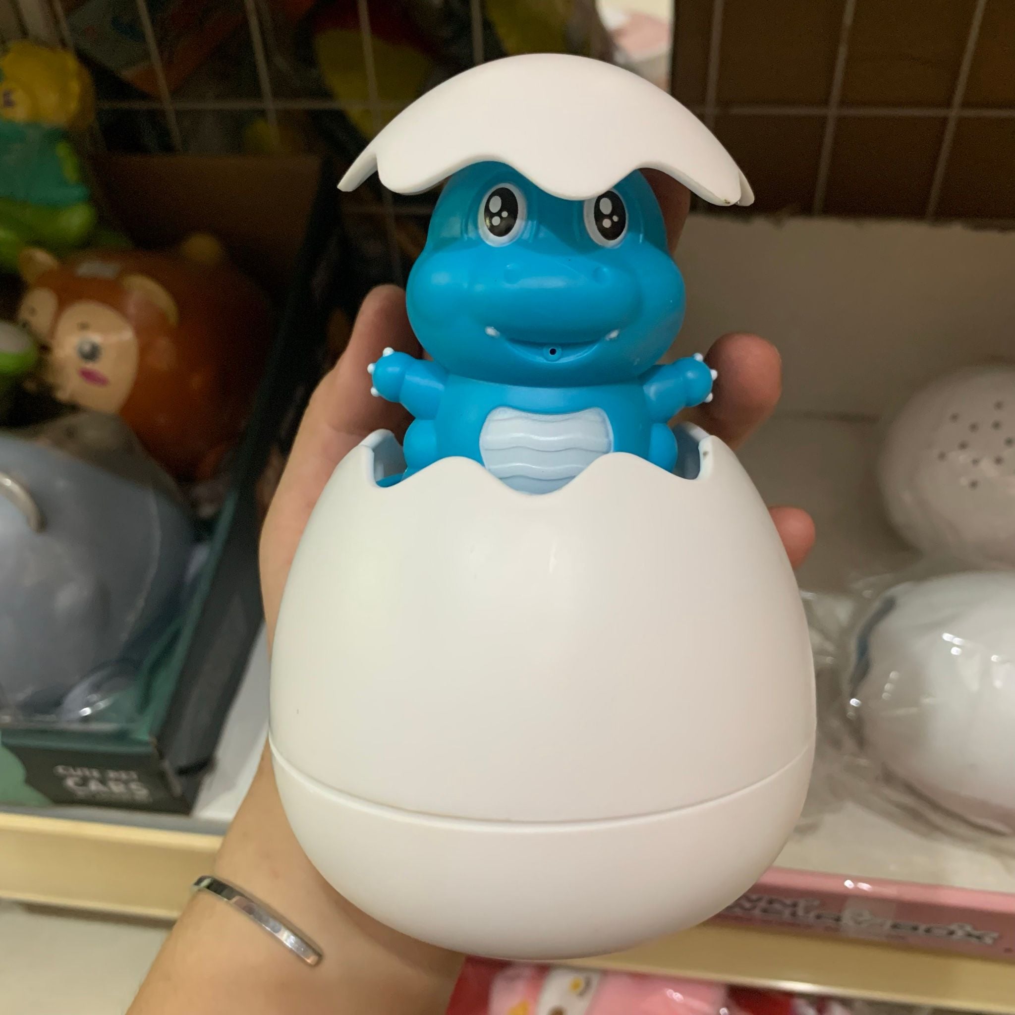  Đồ chơi nhà tắm trứng khủng long thả bồn tắm, bể bơi vui nhộn cho bé 