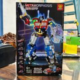  Đồ chơi lắp ráp : Bộ mô hình Chiến binh Optimus 8in2 (8 Người máy mini hoặc Xe Rờ-móc) 724pcs No. 914 