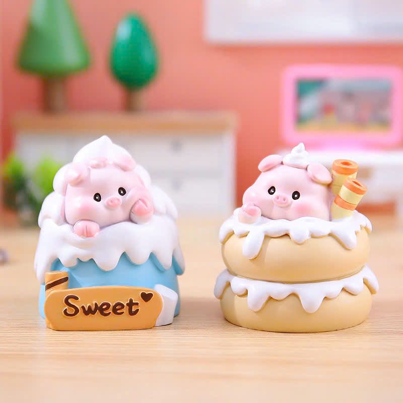  BLINDBOX : Mô hình nhà hàng tráng miệng Heo Con, 15ages+, No. M320 