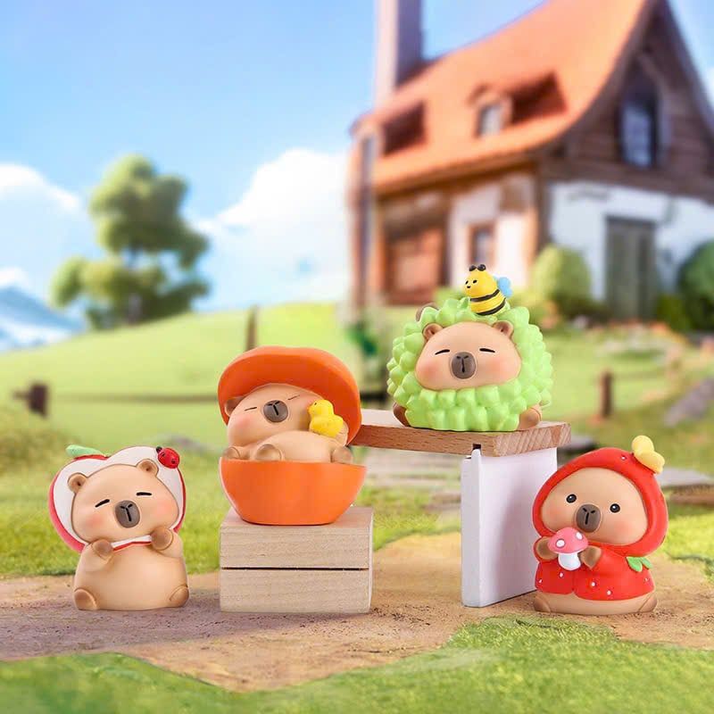  BLINDBOX CAPYBARA : Mô hình Capybara Hoa Quả, 15ages+, No. C039 