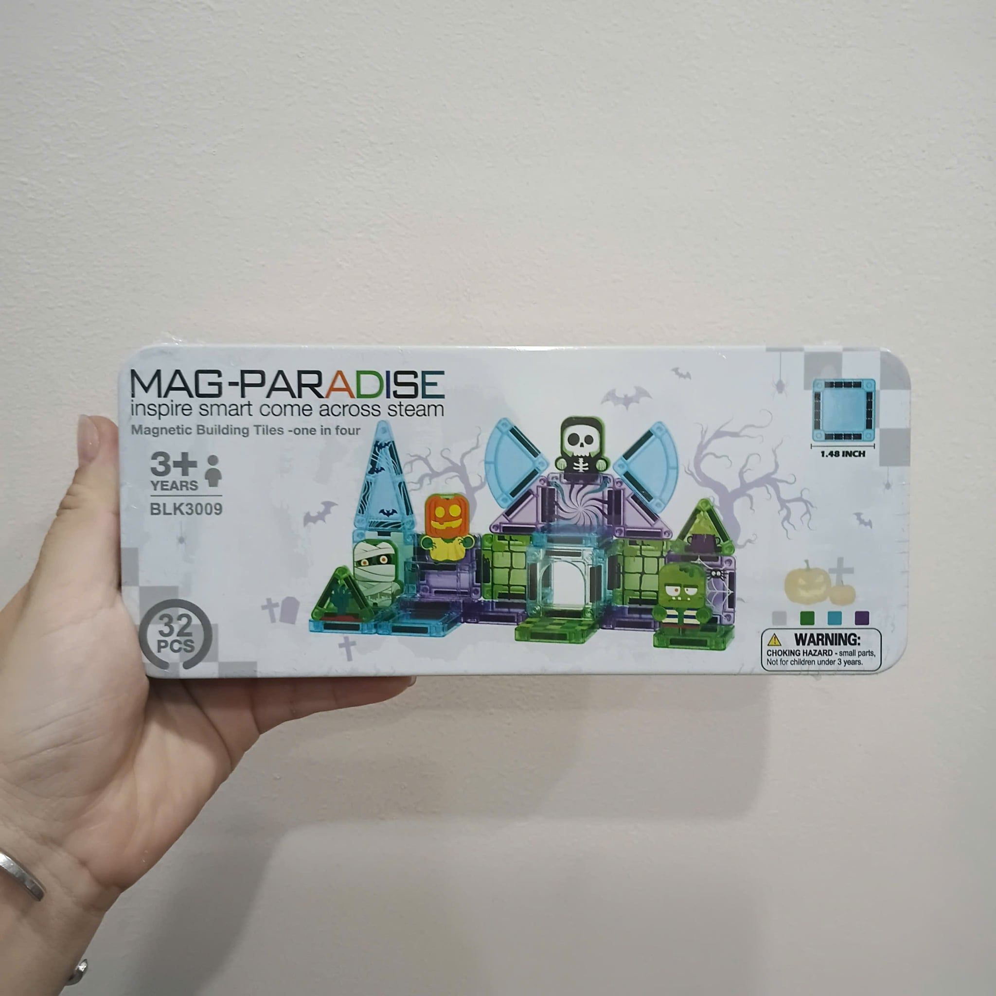  Đồ chơi giáo dục : Bộ Xếp Hình Nam Châm MAG-PARADISE, 32-35pcs, 3ages, No. 3008,09,14,15 