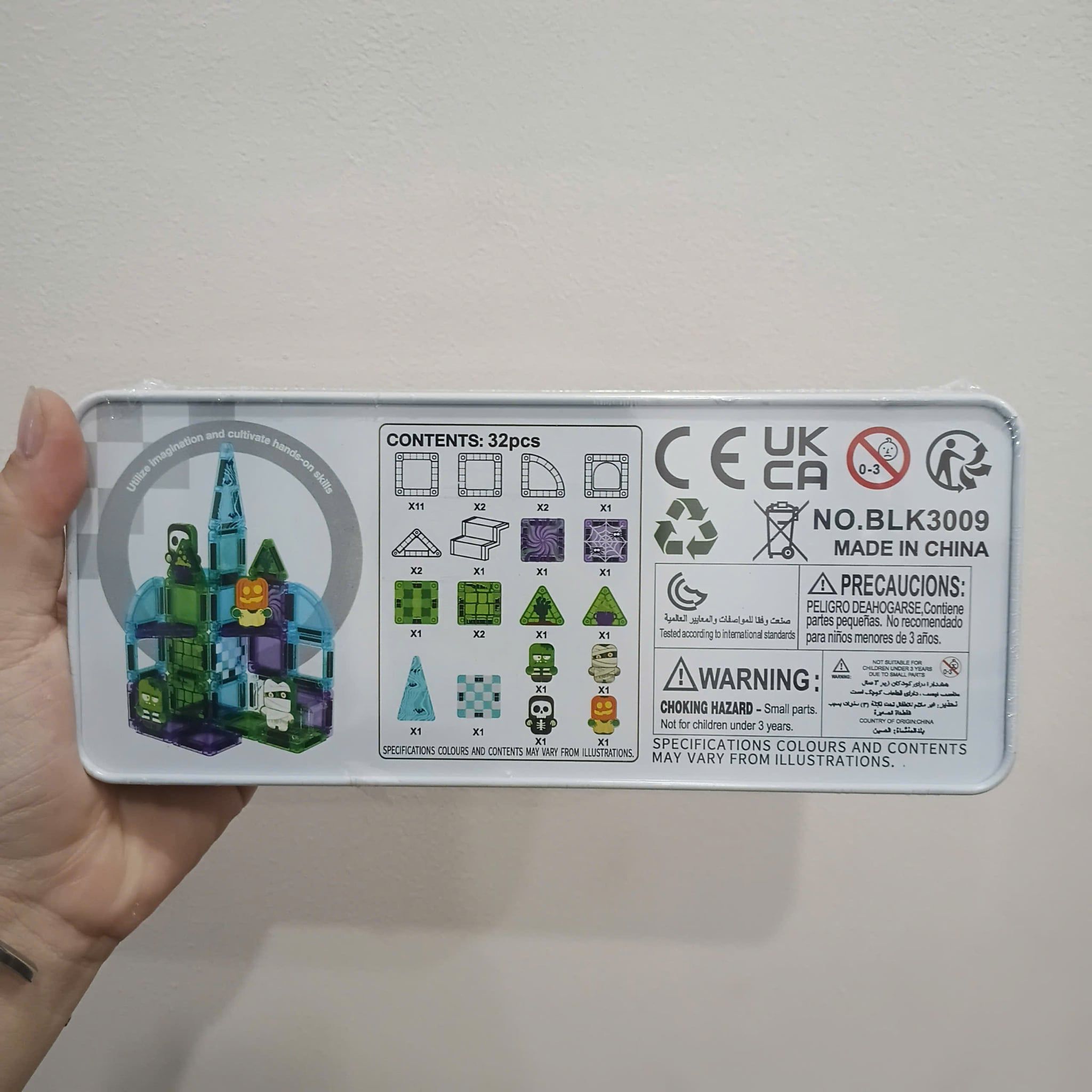  Đồ chơi giáo dục : Bộ Xếp Hình Nam Châm MAG-PARADISE, 32-35pcs, 3ages, No. 3008,09,14,15 