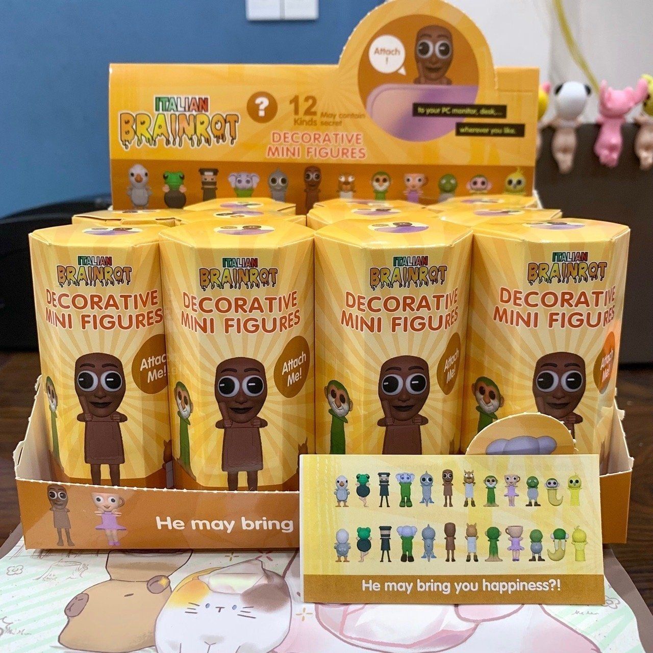  Đồ chơi mô hình : FULL SET 12 box bộ sưu tập mô hình Sonny Angel, phụ kiện gắn điện thoại, laptop siêu đáng yêu 
