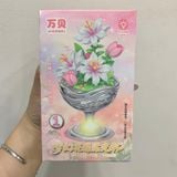  Đồ chơi lắp ráp : Bộ xếp hình cốc hoa phát sáng, 6ages+, No. 11069B 