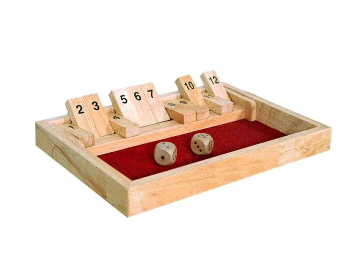  ĐỒ CHƠI VẬN ĐỘNG: Bộ Trò Chơi Gỗ Thông Minh SHUT THE BOX 