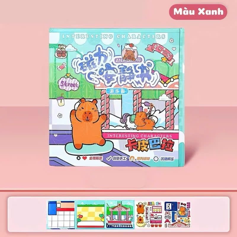  Đồ chơi Sticker Nam Châm Hoạt Hình Sanrio, Capybara, No. WH-AJS01, XXX-193, CLA-004 