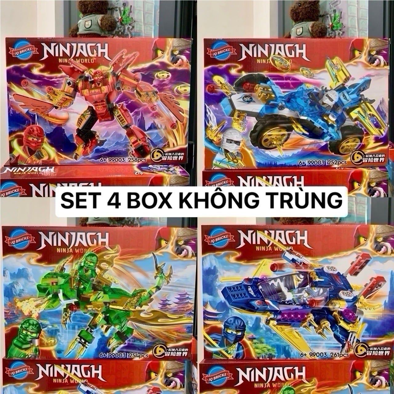  Đồ chơi lắp ráp : Bộ sưu tập mô hình rồng robot nhiều mẫu (4b/lốc) , 5-12ages+, No. 9044, 99898, YZ7124, YZ7241, YZ7244, 9071, 99003 