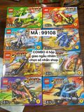  Đồ chơi lắp ráp : Bộ sưu tập nhiều mẫu mô hình phi cơ và khủng long (16b nhỏ/lốc), 6ages+, No. 99008, 99034, 99108 