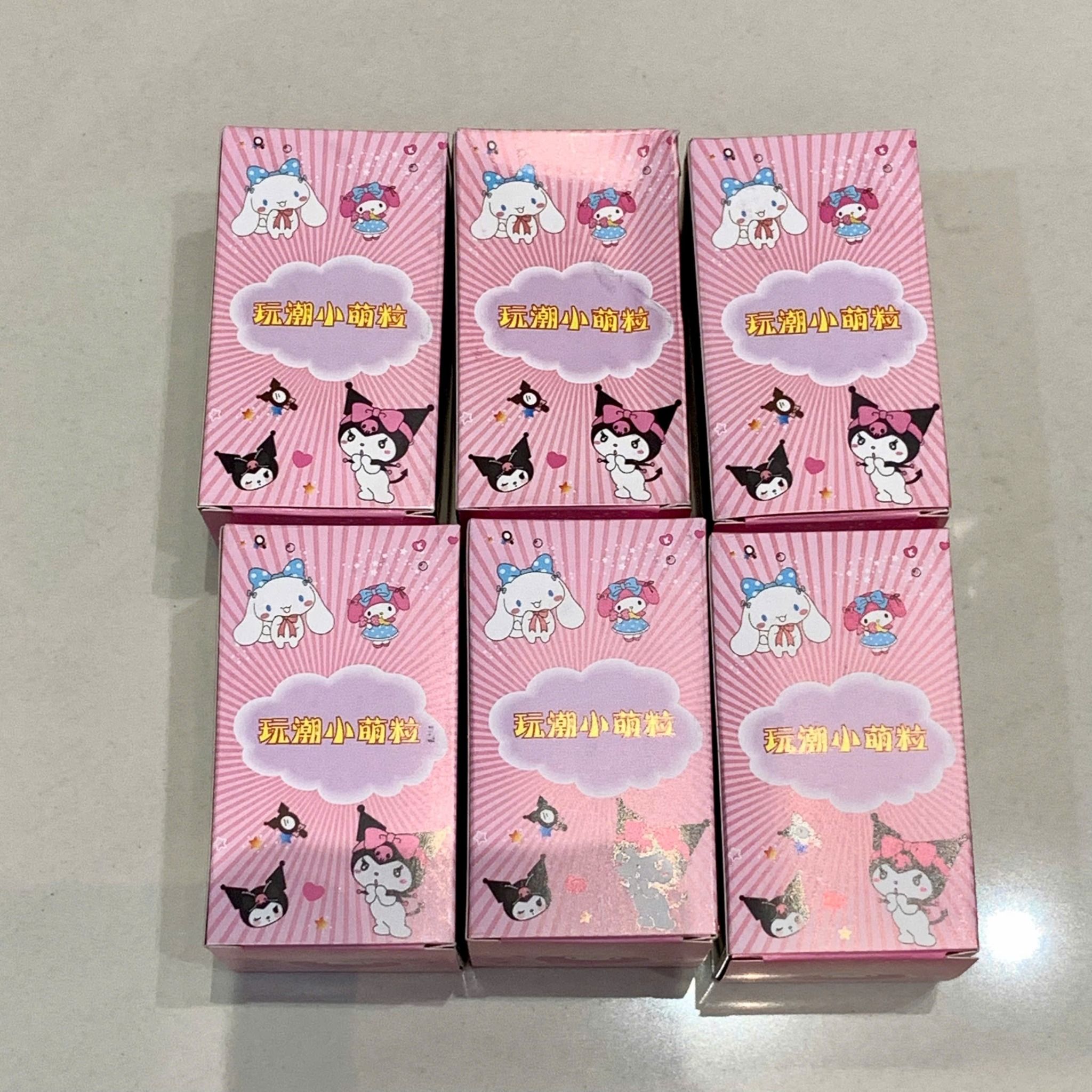  ( CÓ TRÙNG MẪU, GIAO NGẪU NHIÊN ) Set 24 móc khóa nhân vật hoạt hình : Kuromi, BabyCry, BB3, Noel, Ngựa Thần Tài 