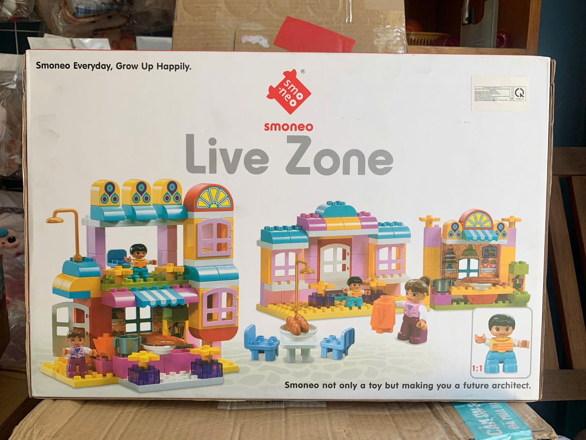  Đồ chơi lắp ráp : Nhà Nội Thất 3ages+,  81pcs, No. 55002 