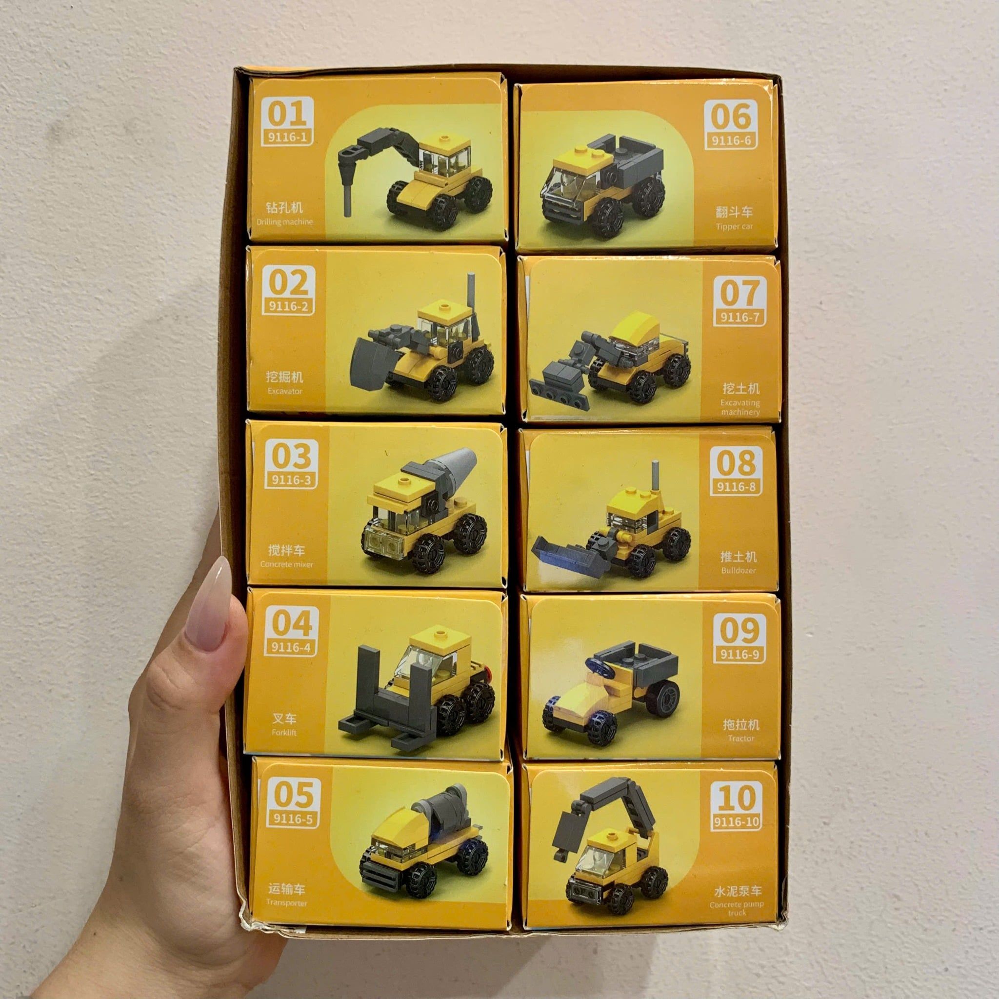  Đồ chơi lắp ráp : Full set 10 mô hình lắp ráp nhiều mẫu 10in1, 6ages+, No. 9100,01,03,04,05,07,08,10,13,16,18 