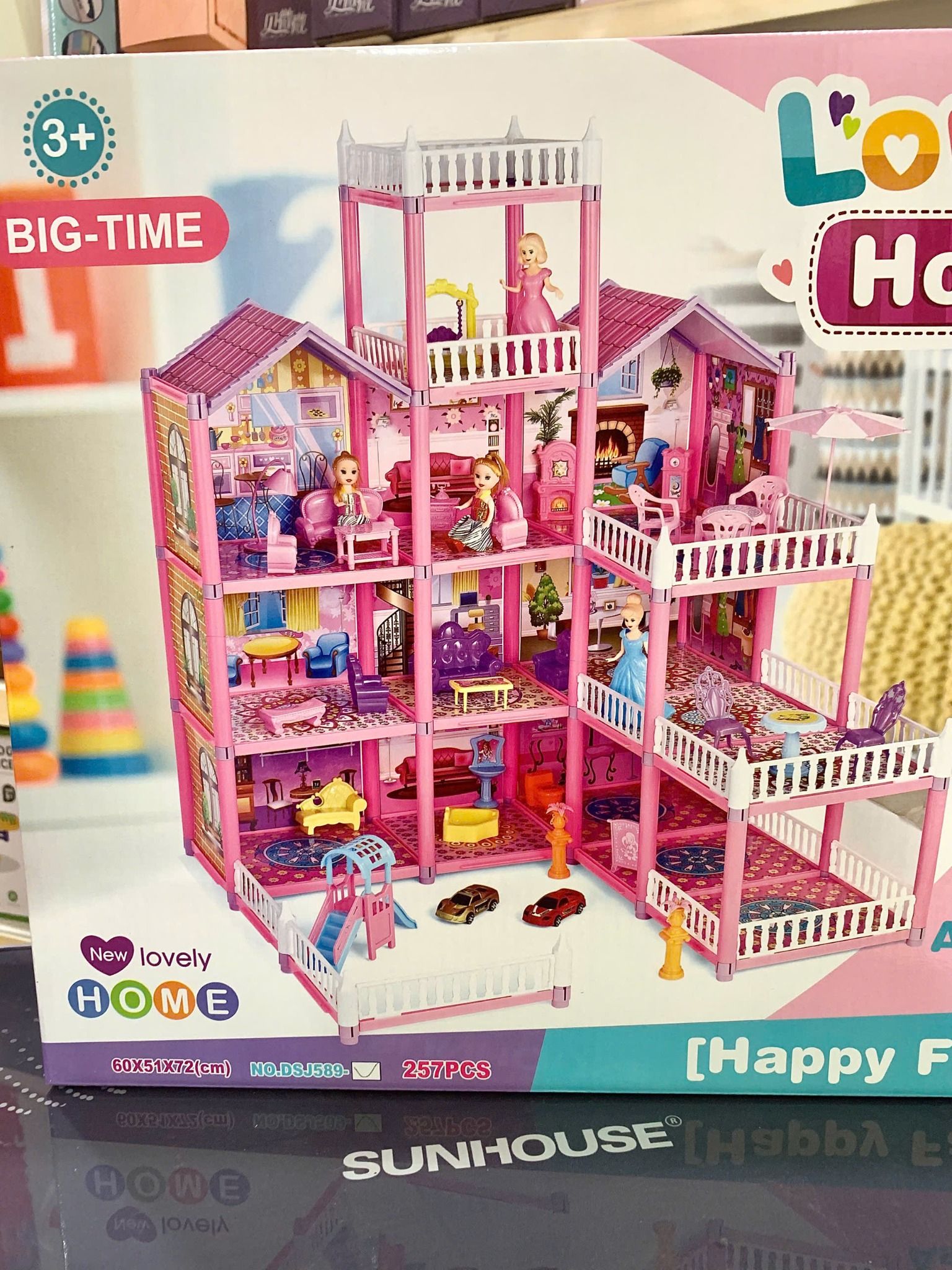  Đồ chơi lắp ráp : Biệt thự búp bê Bigsize No. DSJ589-1, DSJ589 ( 194 chi tiết, 257 chi tiết ) 