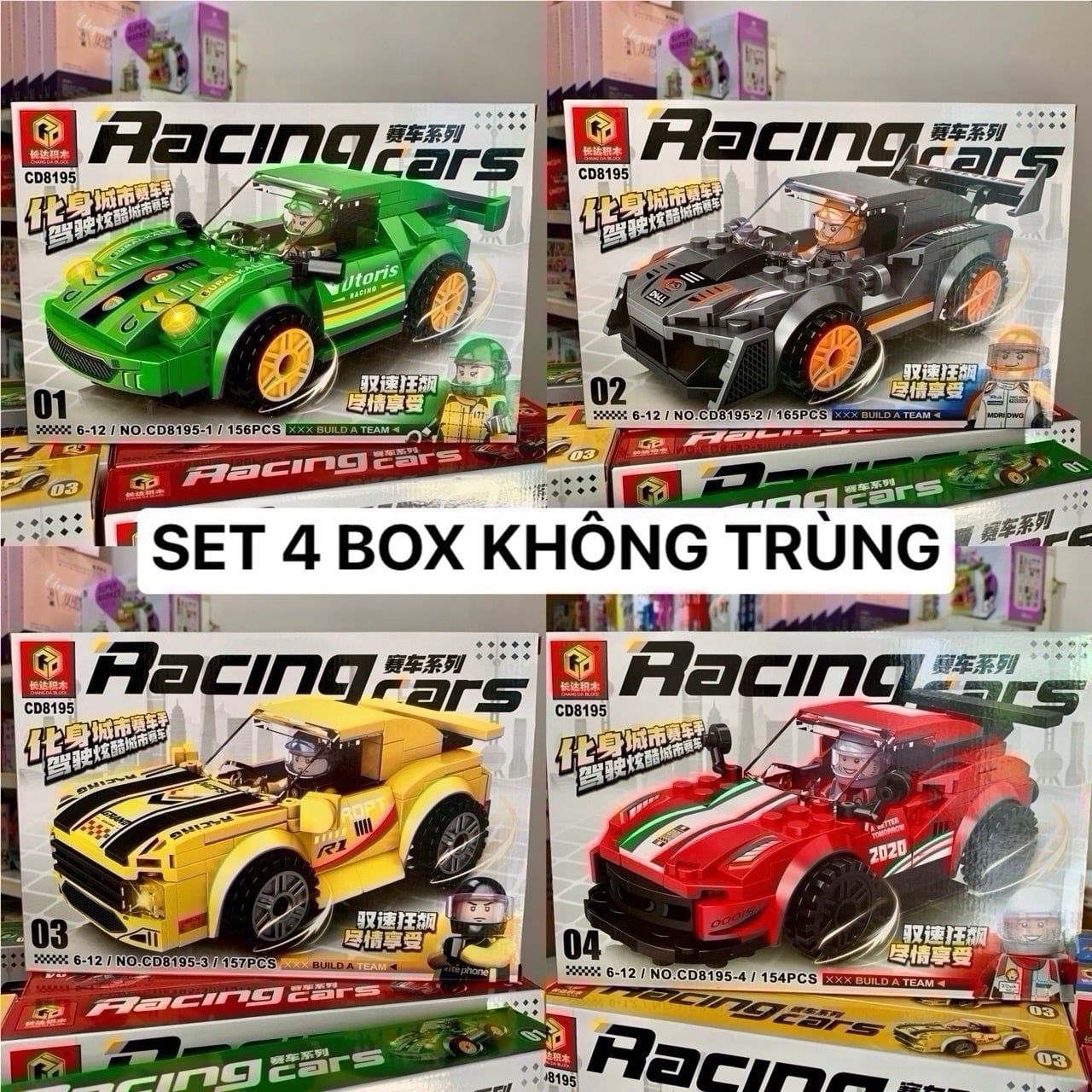  Đồ chơi lắp ráp : Bộ sưu tập mô hình robot biến hình (8b lớn/lốc), 6ages+, No. 9102, 99017, 9098, YZ7125, 99307, 9046 