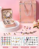  Đồ chơi nhập vai : Bộ Làm Vòng Tay Charm DIY Cao Cấp Cho Bé Gái - Trọn Bộ kèm túi giấy cho bé tự làm trang sức 
