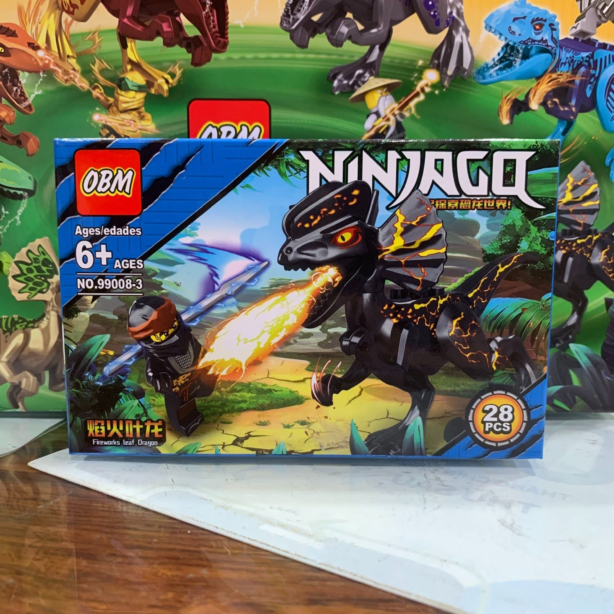  Đồ chơi lắp ráp : Bộ sưu tập nhiều mẫu mô hình phi cơ và khủng long (16b nhỏ/lốc), 6ages+, No. 99008, 99034, 99108 