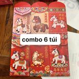  Bao Lì Xì Ngựa Tài Lộc – Phát Tài, Bình An Đầu Năm, set bao lì xì không trùng mẫu 
