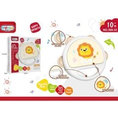  Đồ chơi vận động : Lục lạc cầm tay hình Sư Tử cho bé từ 10 tháng tuổi, No. 368-32 