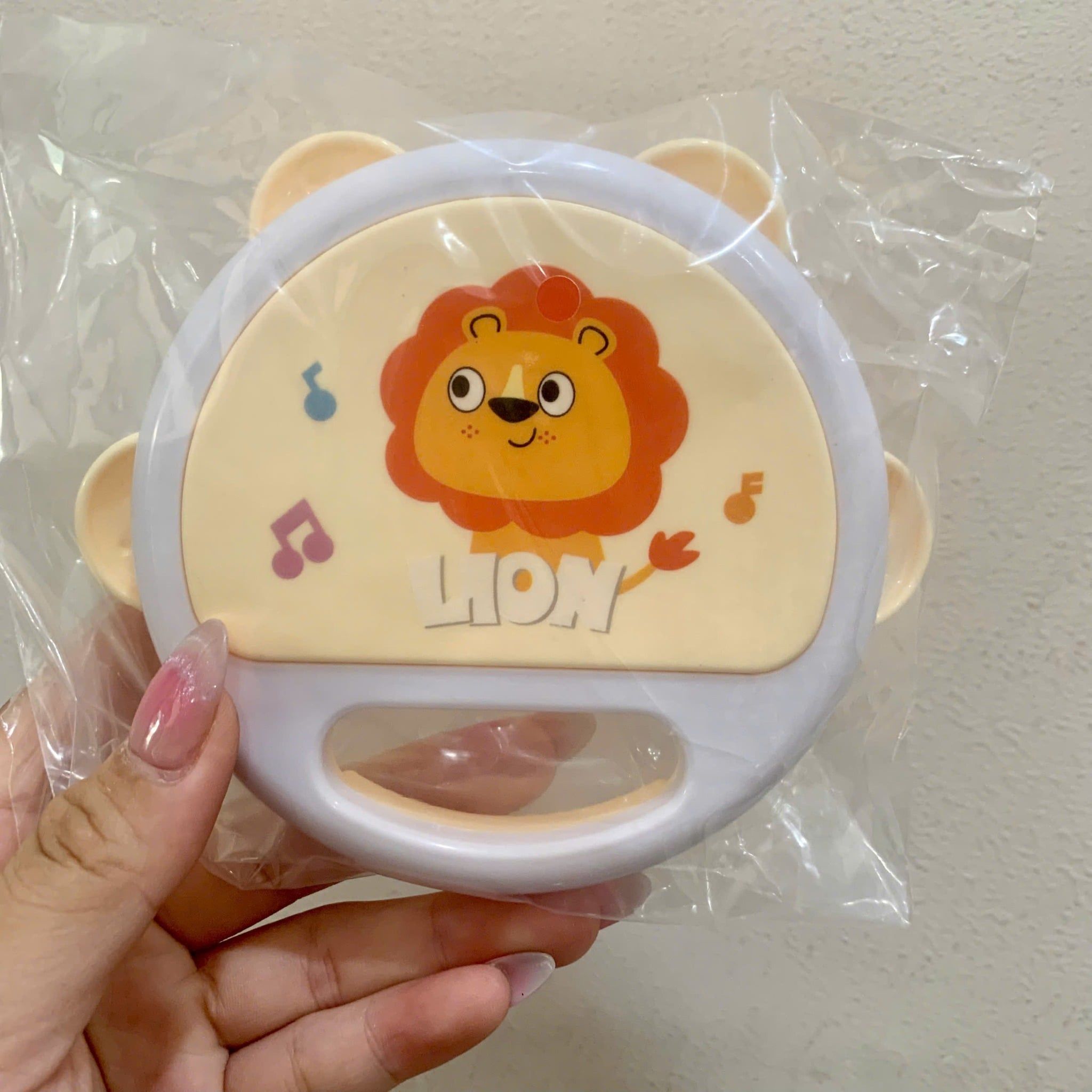 Đồ chơi vận động : Lục lạc cầm tay hình Sư Tử cho bé từ 10 tháng tuổi, No. 368-32 