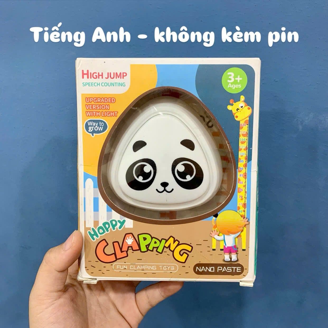  Đồ chơi vận động : Bộ chuông chạm nhảy đếm số Tiếng Anh và Tiếng Việt, đồ chơi vui nhộn tăng chiều cao cho bé 
