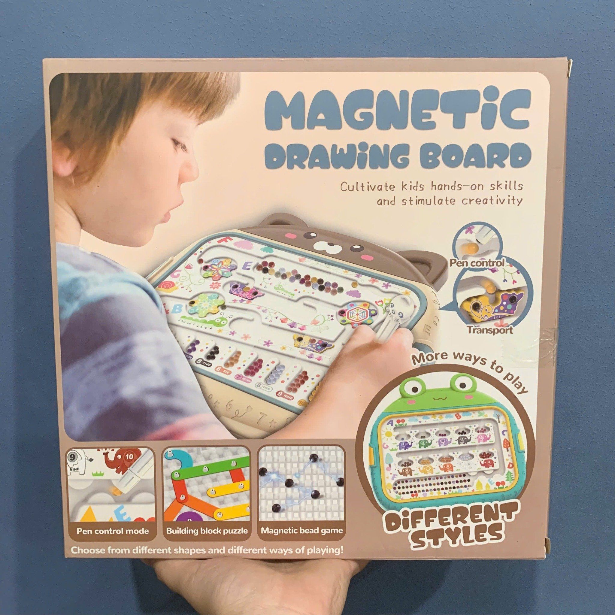  Đồ chơi giáo dục : Bảng vẽ nam châm từ tính - Magnetic Drawing Board, 3ages+, No. 666-7B 