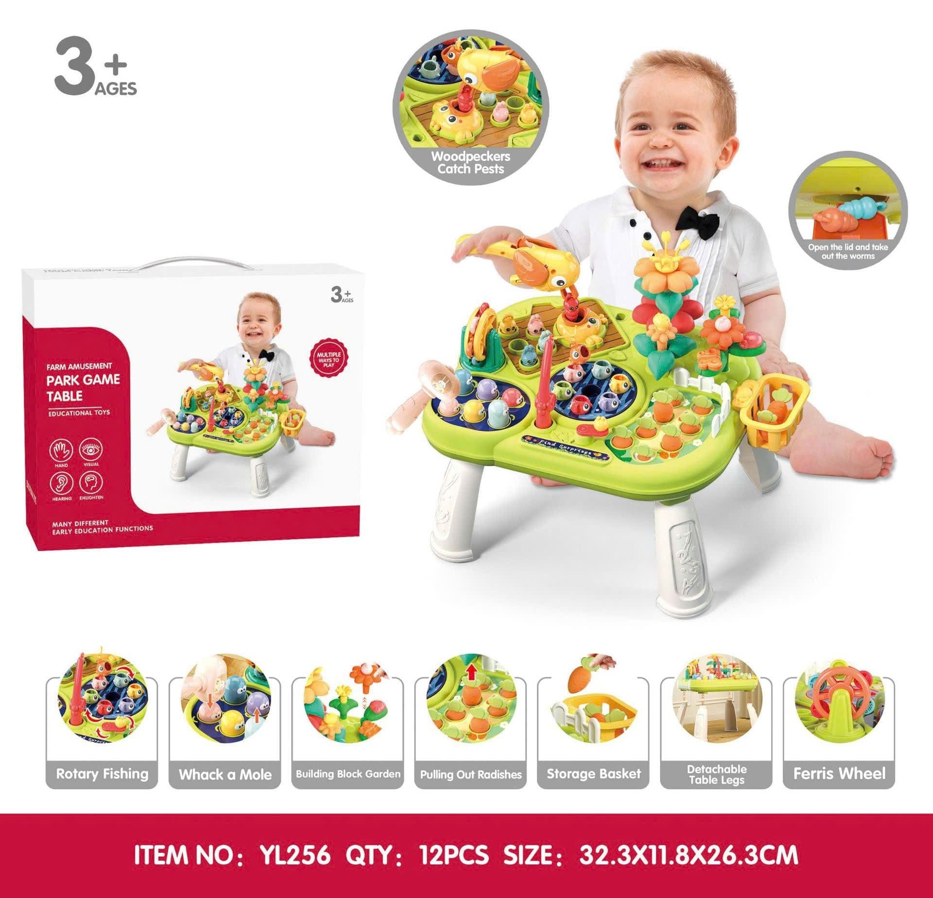  Đồ chơi giáo dục : BÀN ĐỒ CHƠI GIÁO DỤC ĐA NĂNG FARM AMUSEMENT PARK GAME TABLE – NHIỀU TRÒ CHƠI TRONG MỘT 