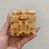  Đồ chơi trí tuệ : Khối Rubik 3D lăn bi trong suốt, giải đố mê cung giúp bé phát triển tư duy logic, 3ages, No. ME-309 