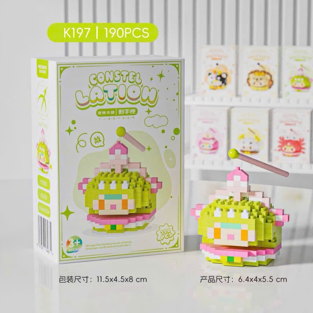  Đồ chơi lắp ráp : Bộ sưu tập mini figure 12 cung hoàng đạo – CONSTELLATION, 3ages+, No. K189-K200 