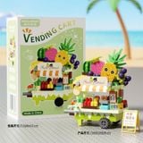  Đồ chơi lắp ráp : Bộ sưu tập Mini Building Block – Cửa Hàng Hoa, Hoa quả, Đồ ăn siêu xinh , 3ages, No. K365, K400-K405 