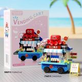  Đồ chơi lắp ráp : Bộ sưu tập Mini Building Block – Cửa Hàng Hoa, Hoa quả, Đồ ăn siêu xinh , 3ages, No. K365, K400-K405 