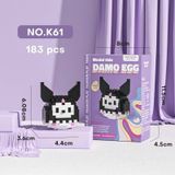  Đồ chơi lắp ráp : Bộ sưu tập mô hình Sanrio Damo Egg Mini Blocks, 6ages+, No. K59,60,61,62,64 